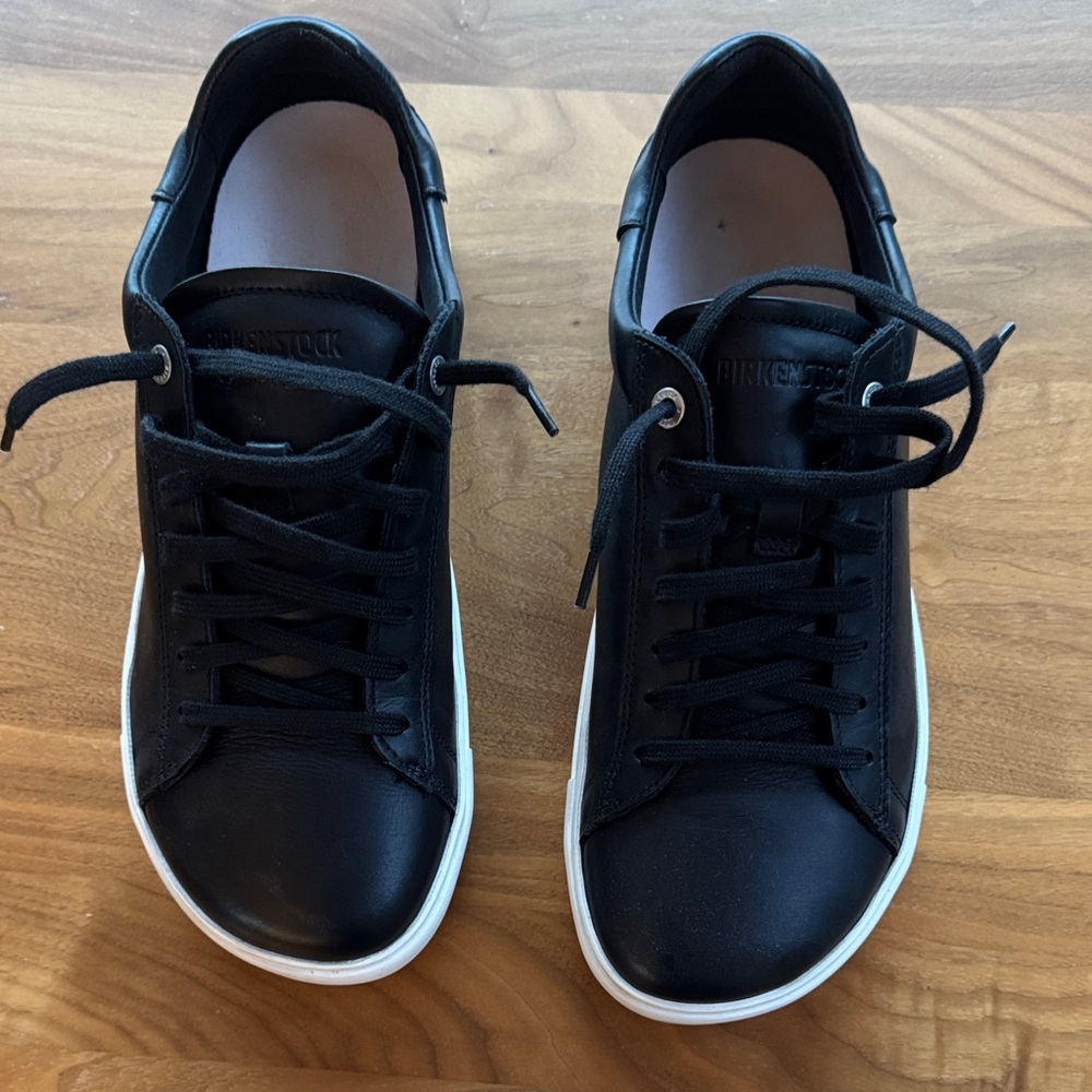 Birkenstock Men's Black and White Sneakers